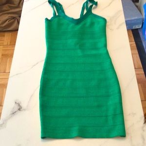 Guess vintage green fitted dress, XS.